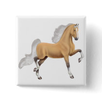 Palomino Saddlebred Walking Horse Pin buttons by twopurringcats Palomino Saddlebred Walking Horse Pin buttons