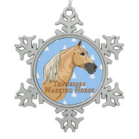 Palomino Tennessee Walker White Christmas Trees Ornaments
