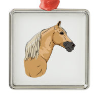 Palomino Tennessee Walking Horse 3 Christmas Ornament