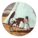 PALS by SHARON SHARPE Round Stickers