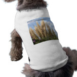 pampas grass and blue sky dog tshirt
