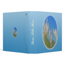 Pampas Grass Blue Binder
