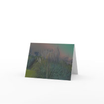 Pampas Grass Solarized Note Card