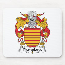 Pamplona Family Crest Mousepad