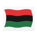 Pan African (UNIA) Flag Postcard by livingflags Pan African (UNIA) Flag Postcard