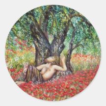PAN, OLIVE TREE AND POPPY FIELDS STICKERS