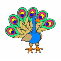 Pan Peacock photo sculptures
