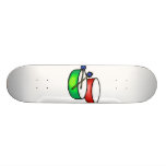 pan white head drums with mallets music percussion skateboard deck