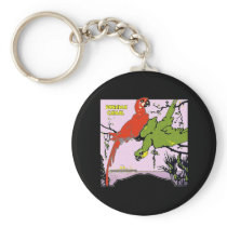 Panama Canal Parrots Key Chains