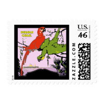 Panama Canal Parrots Postage Stamps