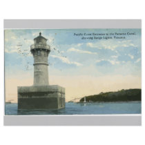 Panama Canal Showing Range Lights, Panama, Vintage Flyers