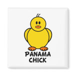 Panama Chick Refrigerator Magnets
