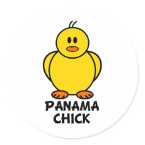 Panama Chick stickers by chicktshirts8 Panama Chick stickers