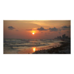 Panama City Beach at Sunset Photo Cards