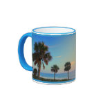 Panama City Beach FL - Palm Trees Sunset Cup Coffee Mugs