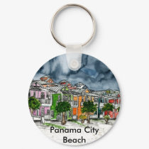Panama City Beach Florida tropical art gifts keychains