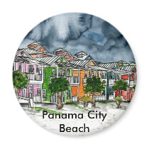 Panama City Beach Florida tropical art gifts magnets