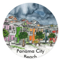 Panama City Beach Florida tropical art gifts stickers