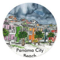 Panama City Beach Florida tropical art gifts stickers