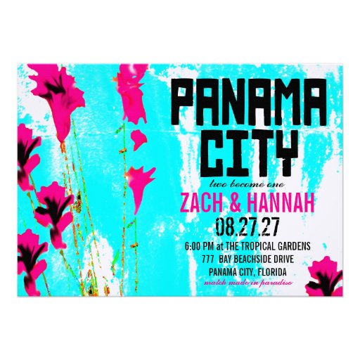 PANAMA CITY DESTINATION INVITATION