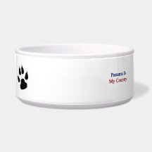 Panama Is My Country Pet Bowl