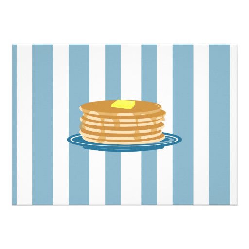 Pancake Breakfast Personalized Invitations