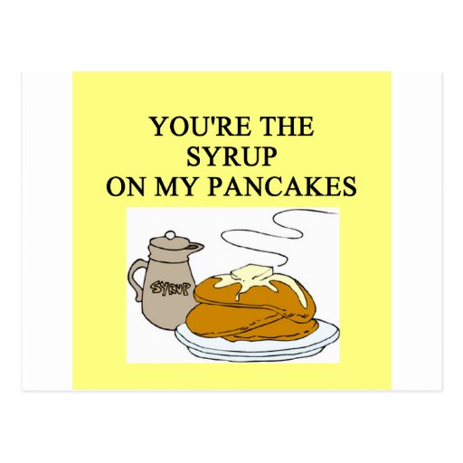 PANCAKES and syrup lovers Postcard