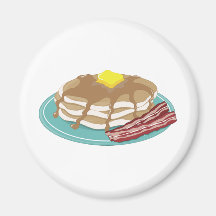 Pancakes Bacon Refrigerator Magnets