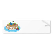 Pancakes Fruit Bumper Sticker