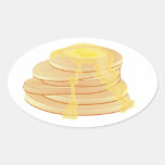 Pancakes stickers - ovals
