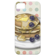 Pancakes With Syrup And Blueberries iPhone 5 Cover