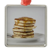 Pancakes with syrup christmas ornament