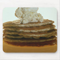 Pancakes with whipped butter mouse pads
