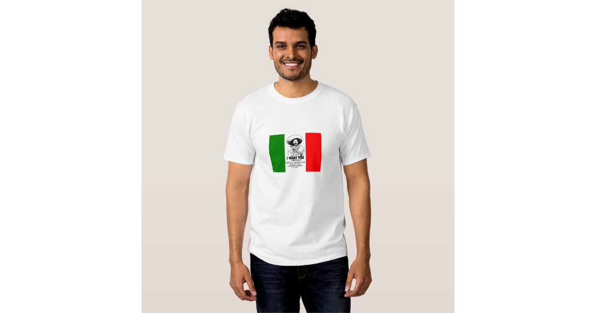 Pancho Villa Mexican Flag T Shirt Zazzle