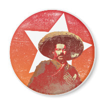 Pancho Villa Vintage Red Star magnets
