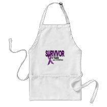 Pancreatic Cancer 9 YEAR SURVIVOR aprons by awarenessgifts Pancreatic Cancer 9 YEAR SURVIVOR aprons