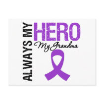Pancreatic Cancer Always My Hero My Grandma Postcard