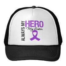 Pancreatic Cancer Always My Hero My Sister Trucker Hat