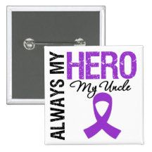 Pancreatic Cancer Always My Hero My Uncle Button