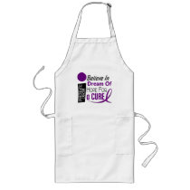 Pancreatic Cancer Awareness BELIEVE DREAM HOPE Aprons