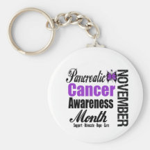 Pancreatic Cancer Awareness Month v2 Keychain