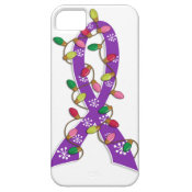 Pancreatic Cancer Christmas Lights Ribbon iPhone 5 Cover