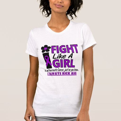 Pancreatic Cancer Fight Like A Girl 1.2 T-shirt