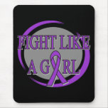 Pancreatic Cancer Fight Like A Girl Circular mousepads