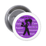 Pancreatic Cancer Fight Like A Girl Collage buttons