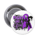 Pancreatic Cancer Fight Like A Girl Grunge buttons