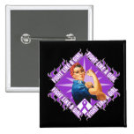 Pancreatic Cancer Fight Rosie The Riveter buttons