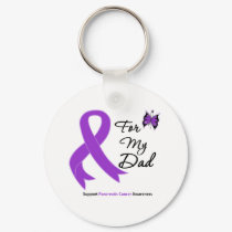 Pancreatic Cancer For My Dad keychains by giftsforawareness Pancreatic Cancer For My Dad keychains