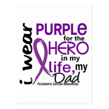 Pancreatic Cancer For My Hero My Dad 2 Postcards