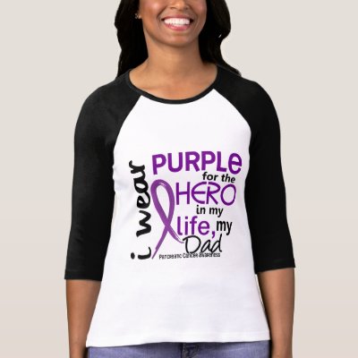 Pancreatic Cancer For My Hero My Dad 2 TShirt